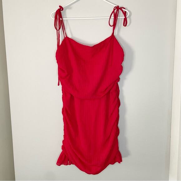 Lovers + Friends Amy Mini Dress in Cherry Red Size XL - Picture 5 of 9